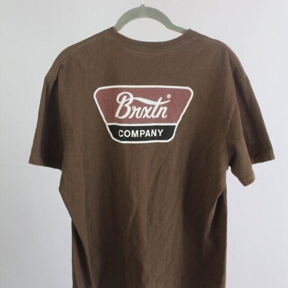 Men's Brixton Brown T-Shirt Size M - Picture 5 of 5